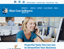 Tablet Screenshot of bluecowsoftware.com